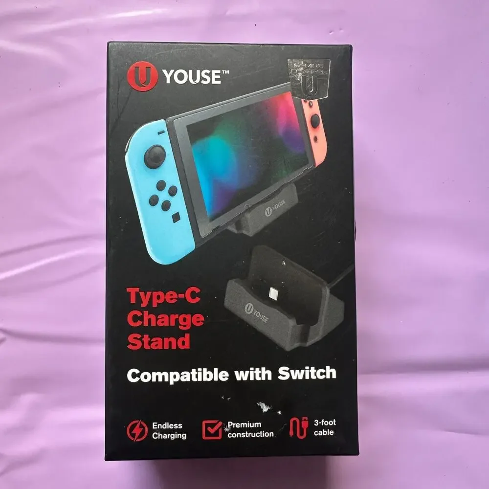 YOUSE Type-C Charging Stand Dock Compatible with Nintendo Switch USB-C New